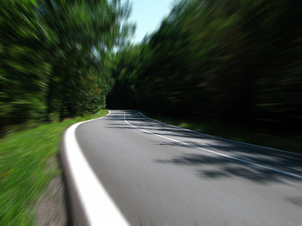 Speeding on road